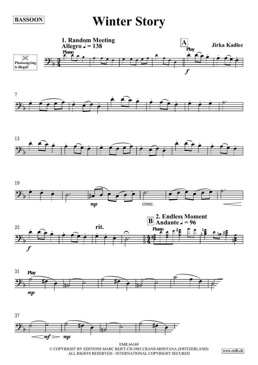 Winter Story Winter Story Bassoon Solo scores gallery preview page 4