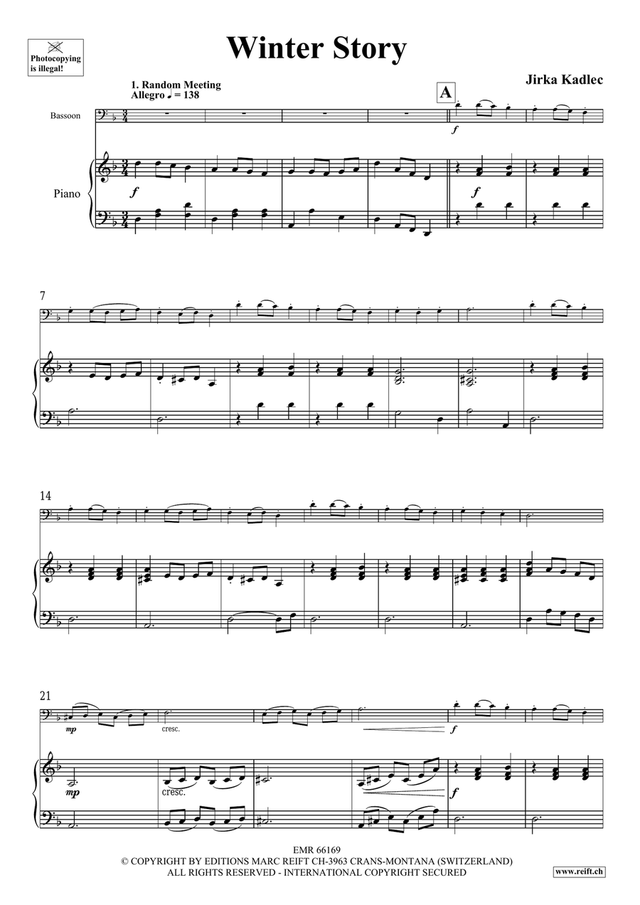 Winter Story Winter Story Bassoon Solo scores gallery preview page 5
