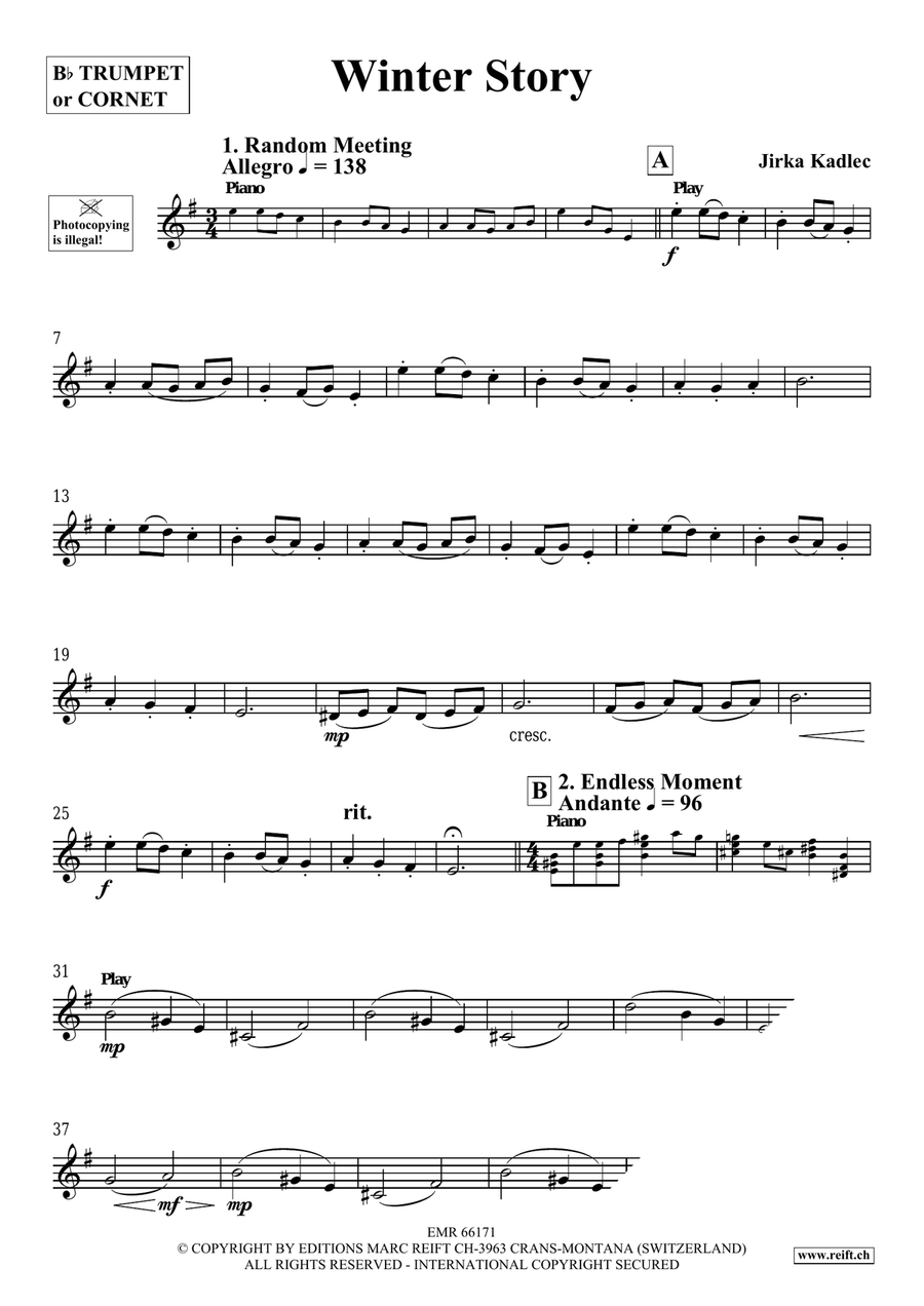 Winter Story Winter Story Cornet scores gallery preview page 4