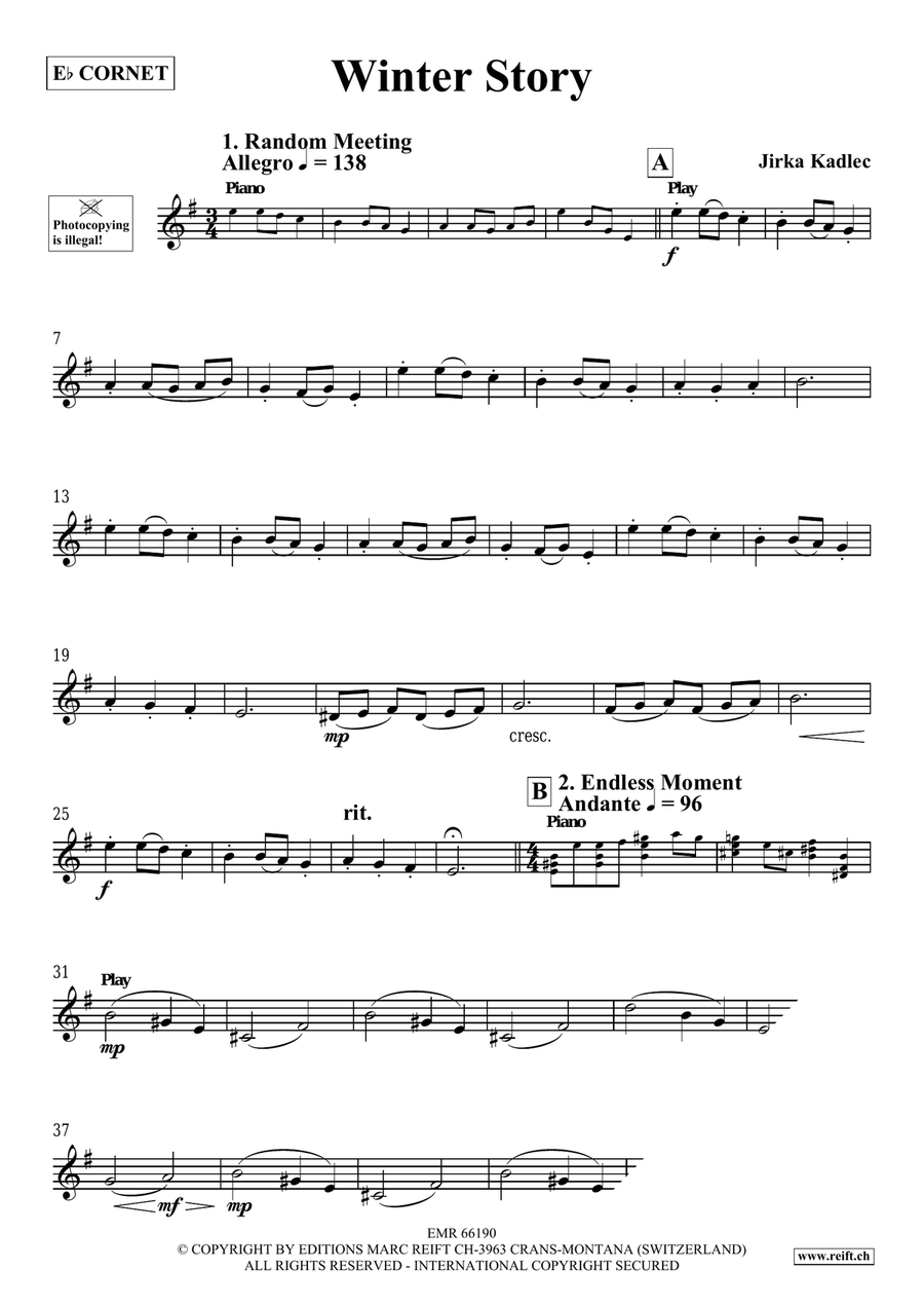 Winter Story Winter Story Cornet scores gallery preview page 4