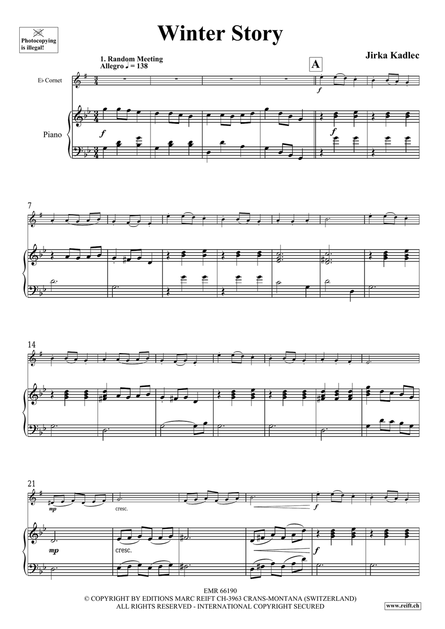 Winter Story Winter Story Cornet scores gallery preview page 5