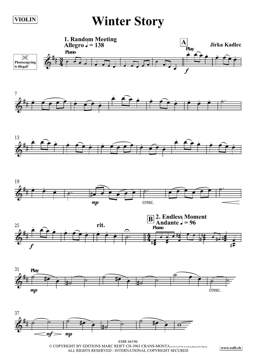 Winter Story Winter Story Violin Solo scores gallery preview page 4