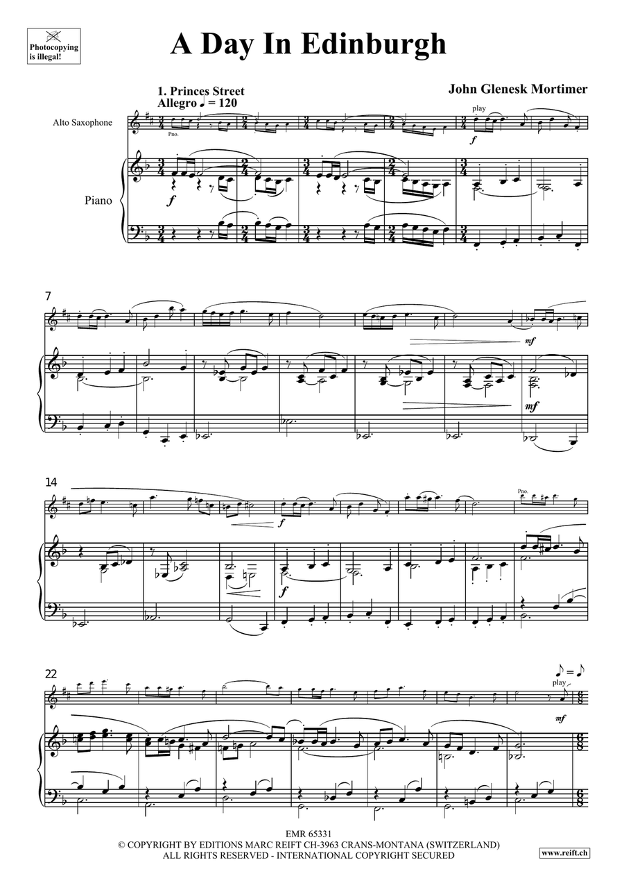 A Day In Edinburgh A Day In Edinburgh Alto Saxophone scores gallery preview page 4