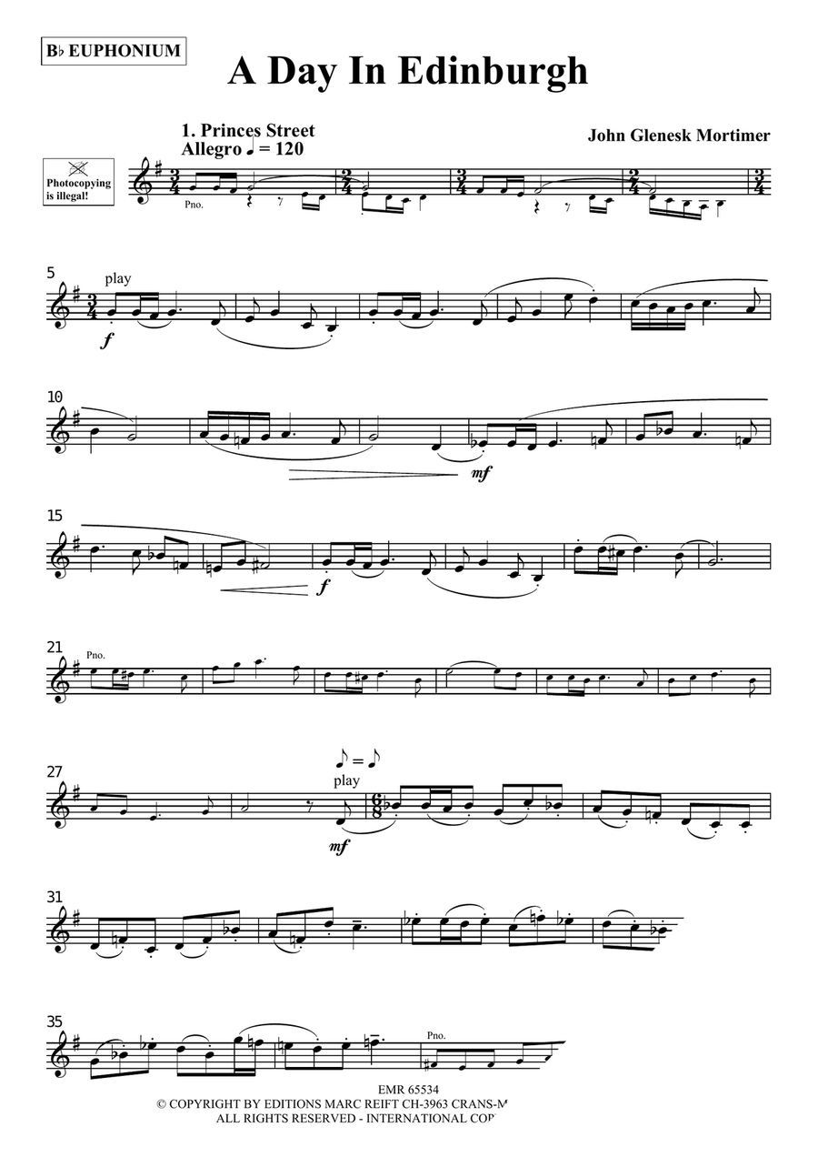 A Day In Edinburgh A Day In Edinburgh Euphonium scores gallery preview page 3