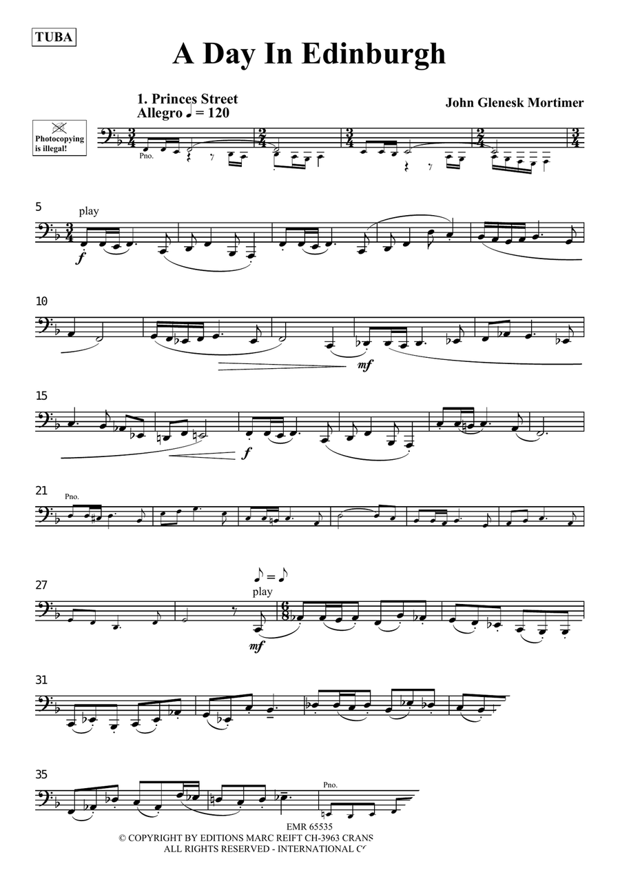 A Day In Edinburgh A Day In Edinburgh Tuba scores gallery preview page 3
