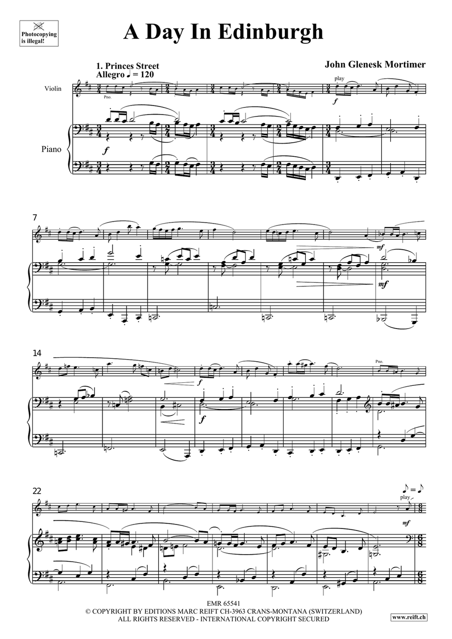 A Day In Edinburgh A Day In Edinburgh Violin Solo scores gallery preview page 4