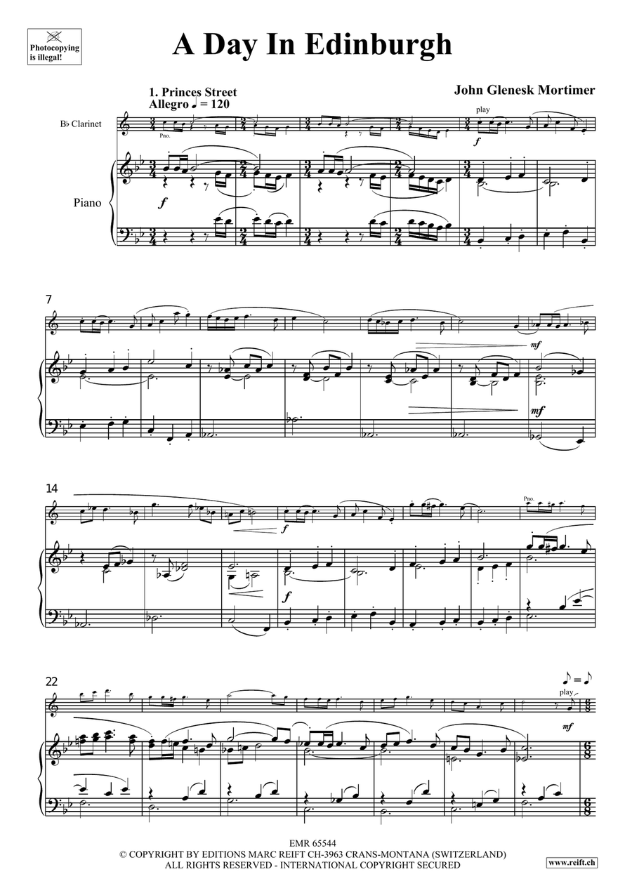 A Day In Edinburgh A Day In Edinburgh Clarinet Solo scores gallery preview page 4