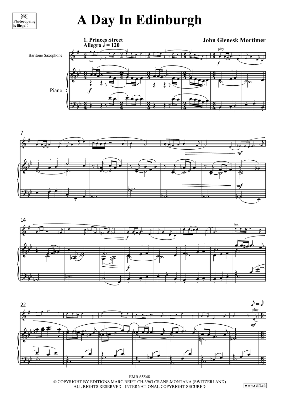 A Day In Edinburgh A Day In Edinburgh Baritone Saxophone scores gallery preview page 4