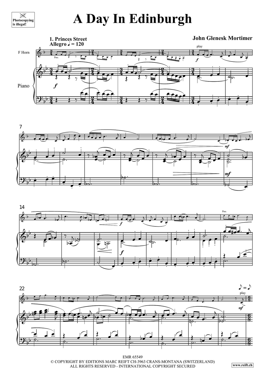 A Day In Edinburgh A Day In Edinburgh Horn scores gallery preview page 4