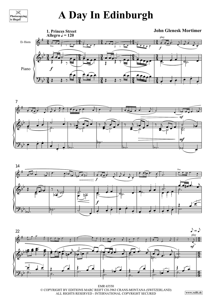 A Day In Edinburgh A Day In Edinburgh Horn scores gallery preview page 4