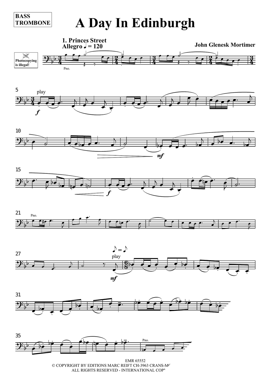 A Day In Edinburgh A Day In Edinburgh Bass Trombone scores gallery preview page 3