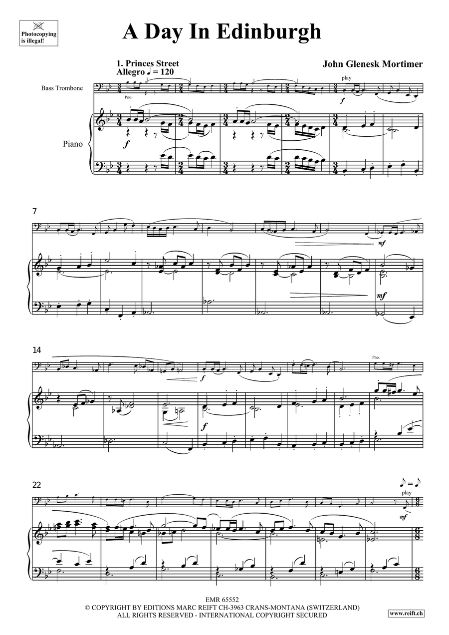 A Day In Edinburgh A Day In Edinburgh Bass Trombone scores gallery preview page 4