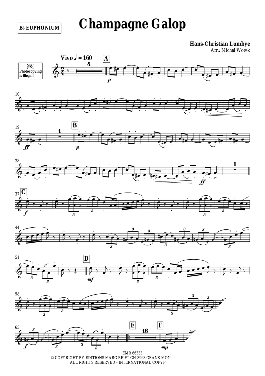 Champagne Galop Champagne Galop Euphonium scores gallery preview page 3