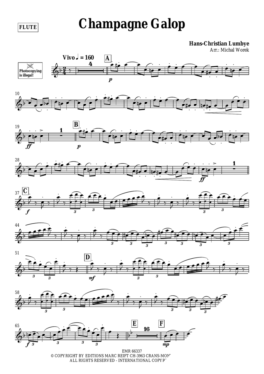 Champagne Galop Champagne Galop Flute Solo scores gallery preview page 3