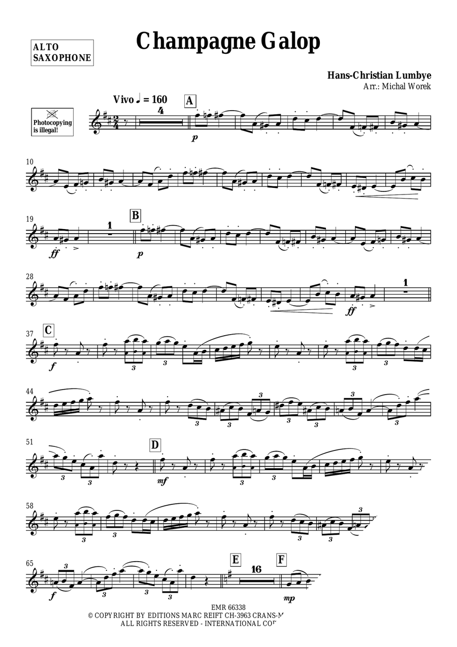 Champagne Galop Champagne Galop Alto Saxophone scores gallery preview page 3