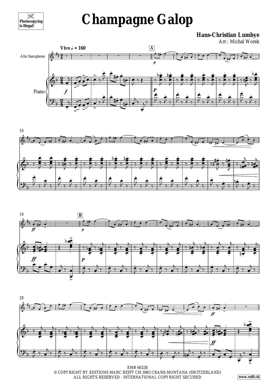 Champagne Galop Champagne Galop Alto Saxophone scores gallery preview page 4