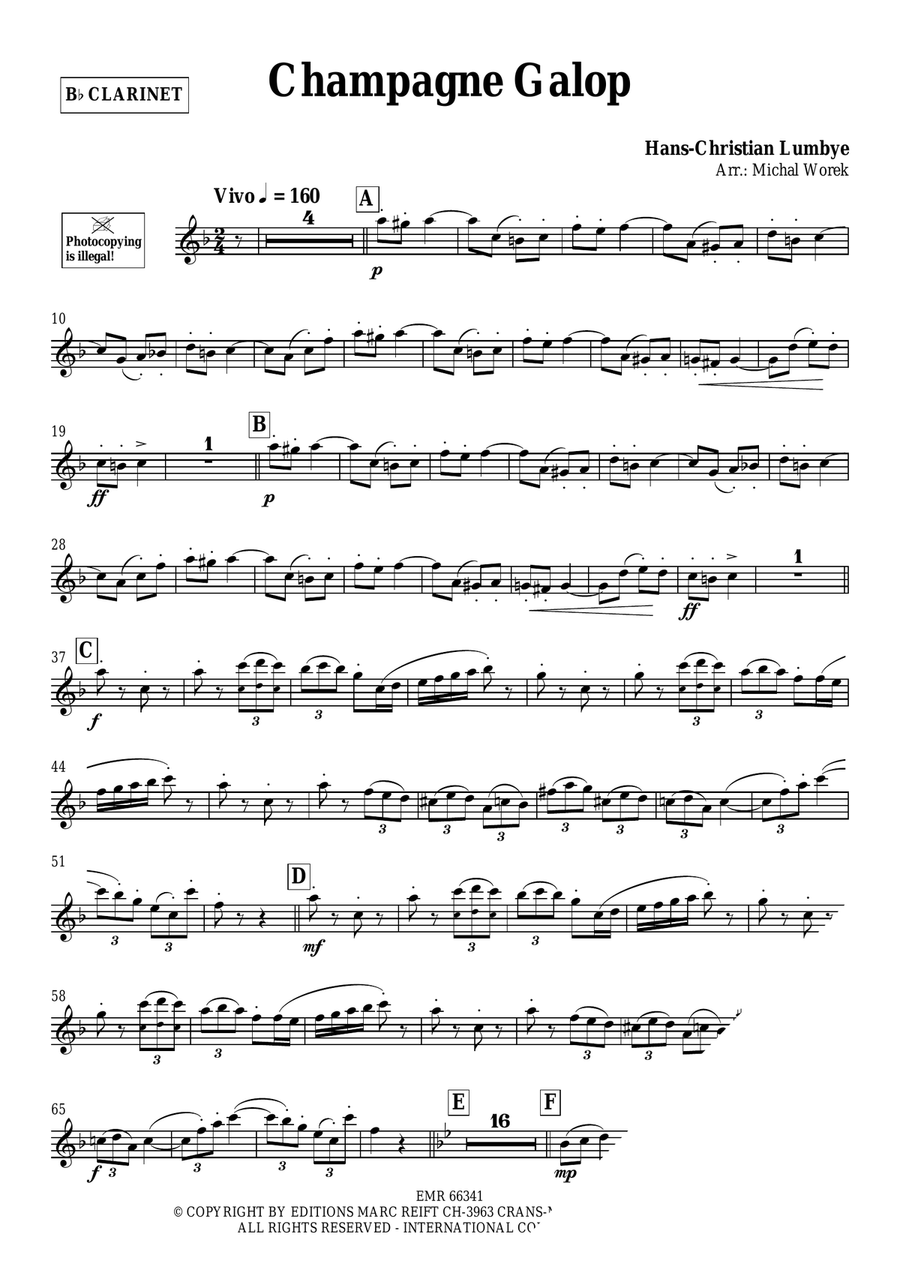 Champagne Galop Champagne Galop Clarinet Solo scores gallery preview page 3