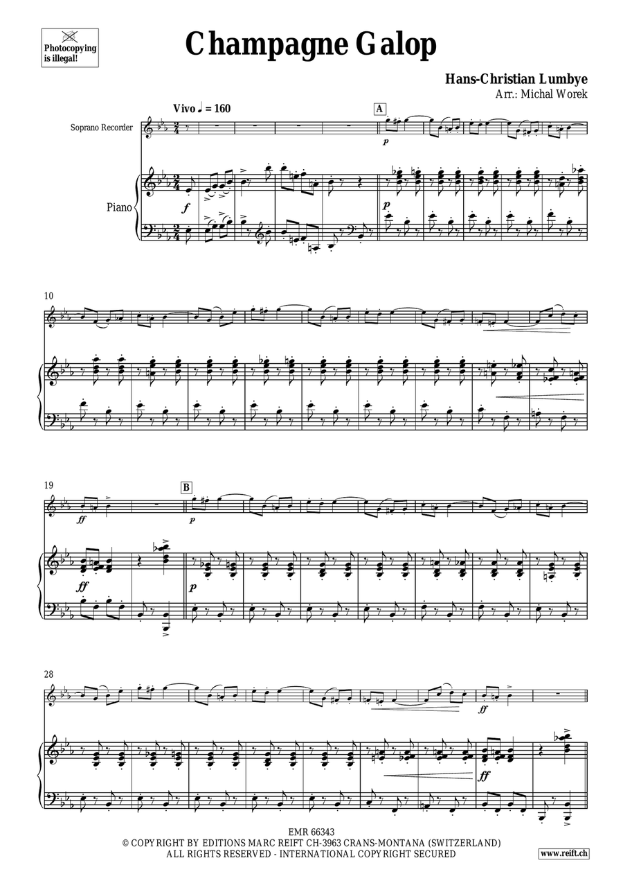 Champagne Galop Champagne Galop Soprano Recorder scores gallery preview page 4