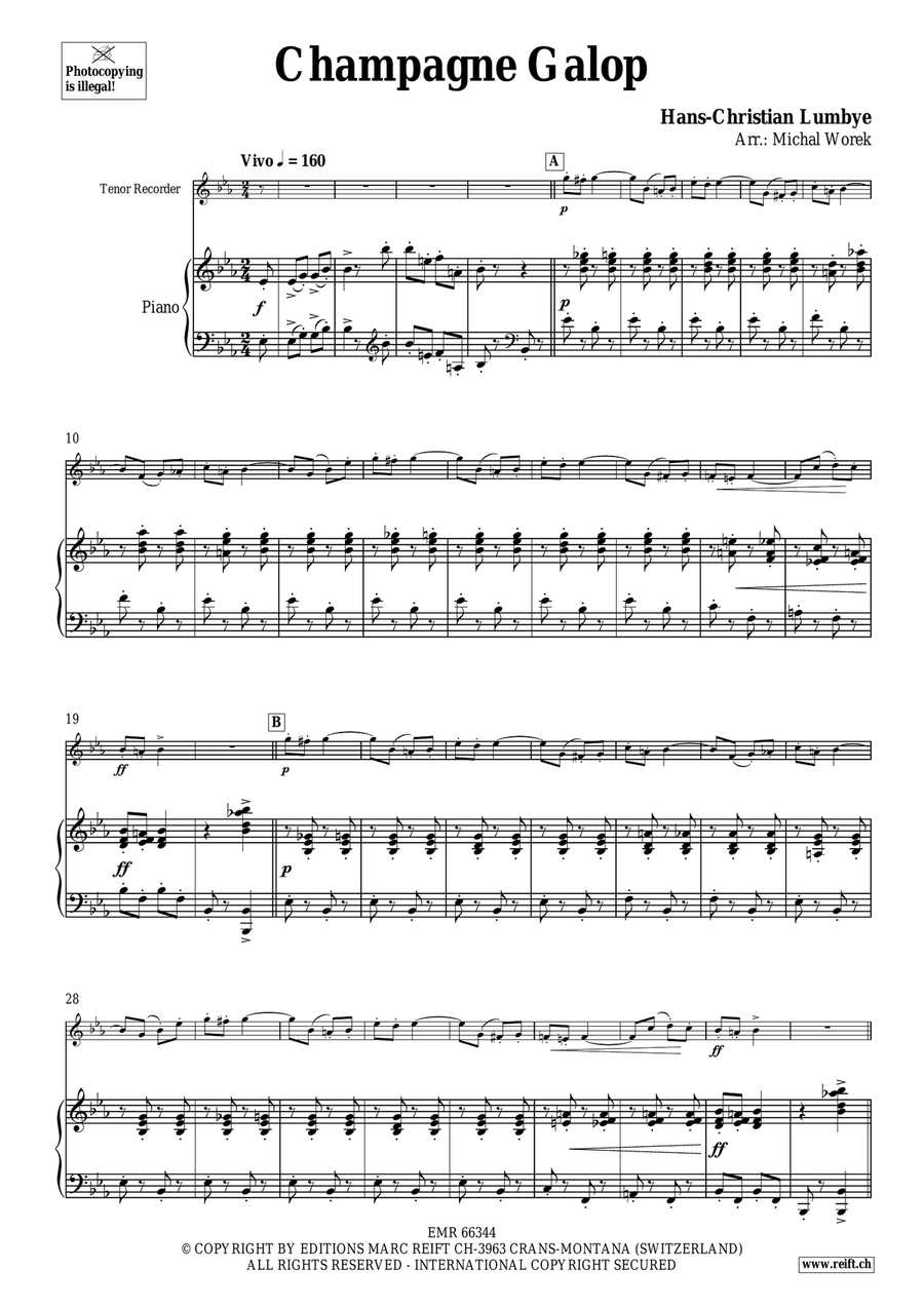 Champagne Galop Champagne Galop Tenor Recorder scores gallery preview page 4