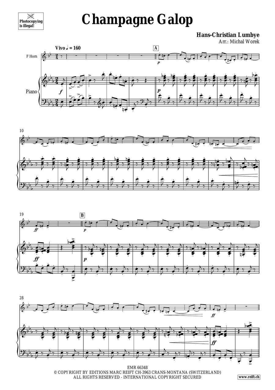 Champagne Galop Champagne Galop Horn scores gallery preview page 4