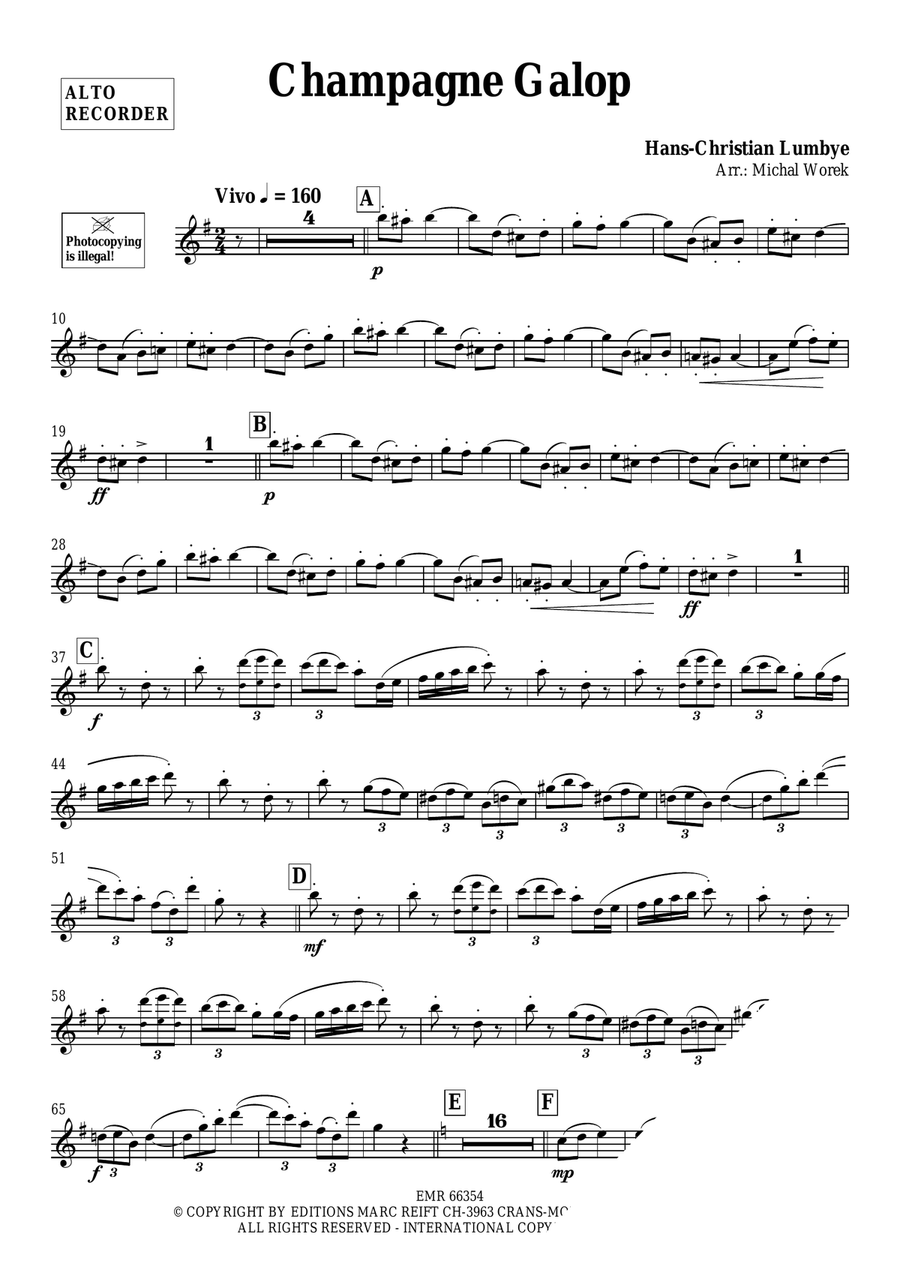 Champagne Galop Champagne Galop Alto Recorder scores gallery preview page 3