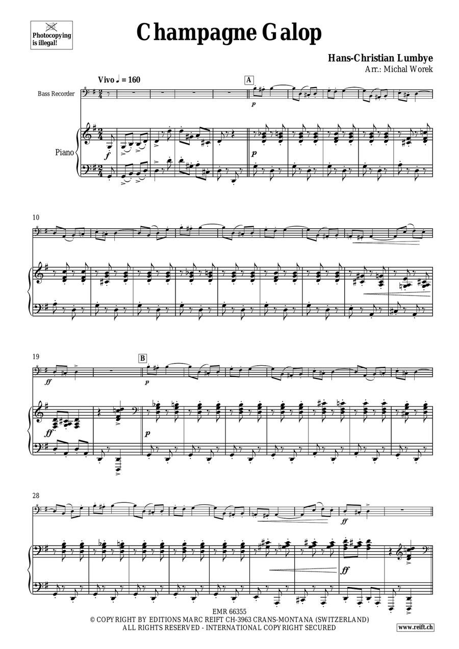 Champagne Galop Champagne Galop Bass Recorder scores gallery preview page 4