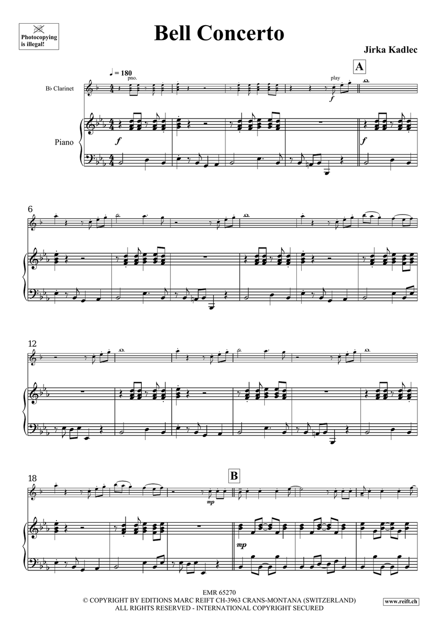 Bell Concerto Bell Concerto Clarinet Solo scores gallery preview page 5