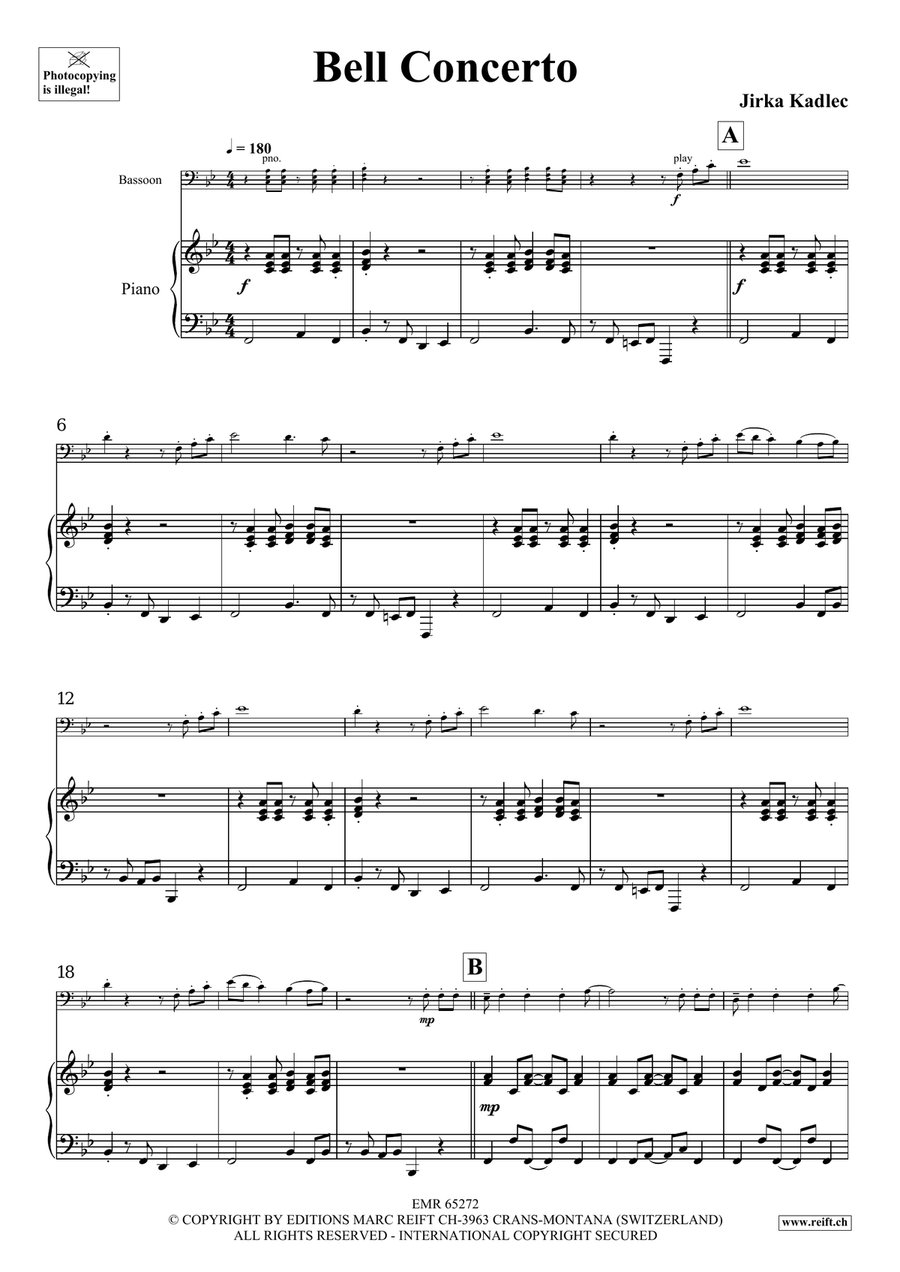 Bell Concerto Bell Concerto Bassoon Solo scores gallery preview page 5