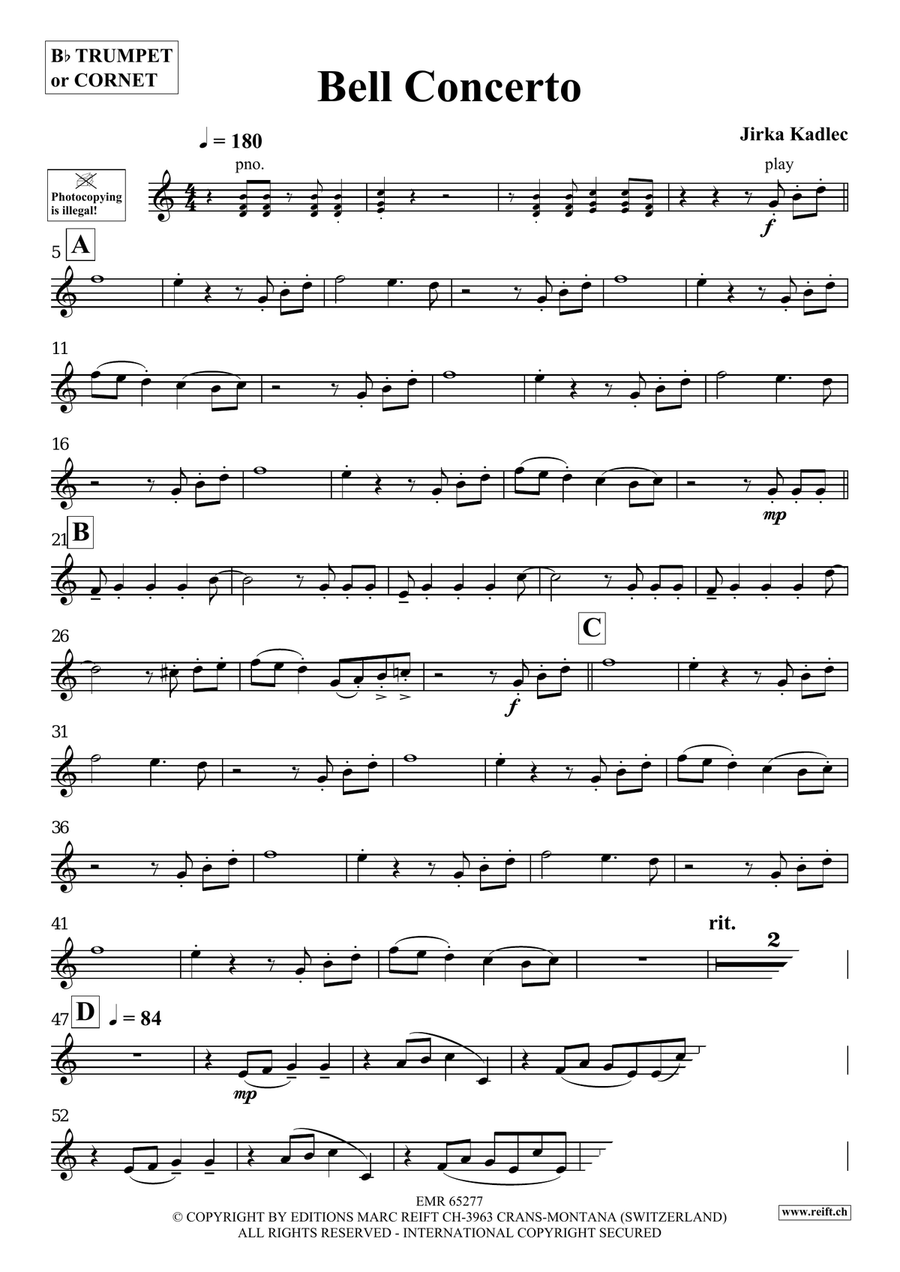 Bell Concerto Bell Concerto Cornet scores gallery preview page 4