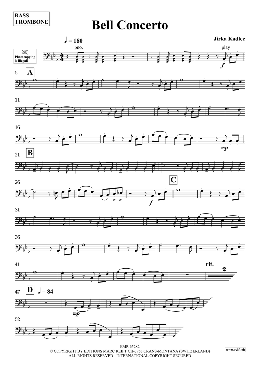 Bell Concerto Bell Concerto Bass Trombone scores gallery preview page 4