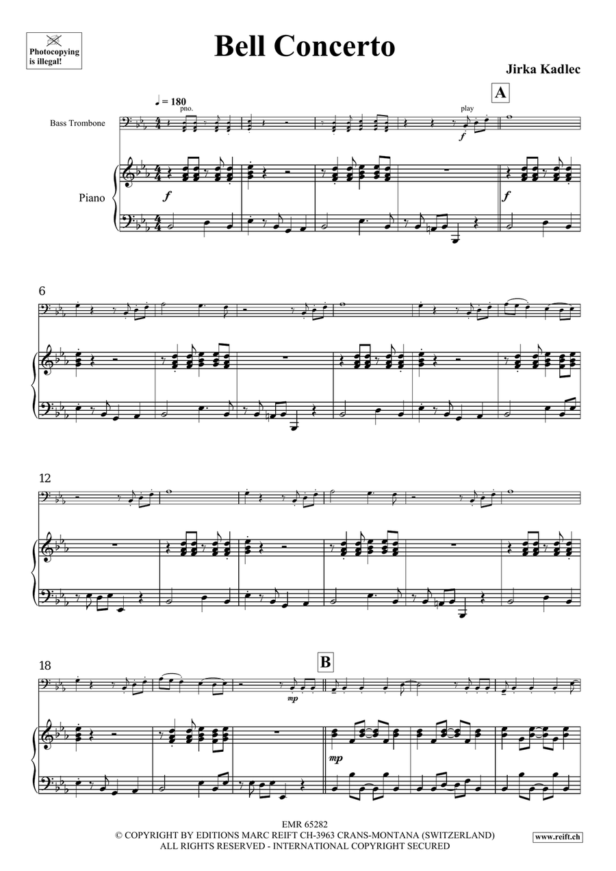 Bell Concerto Bell Concerto Bass Trombone scores gallery preview page 5