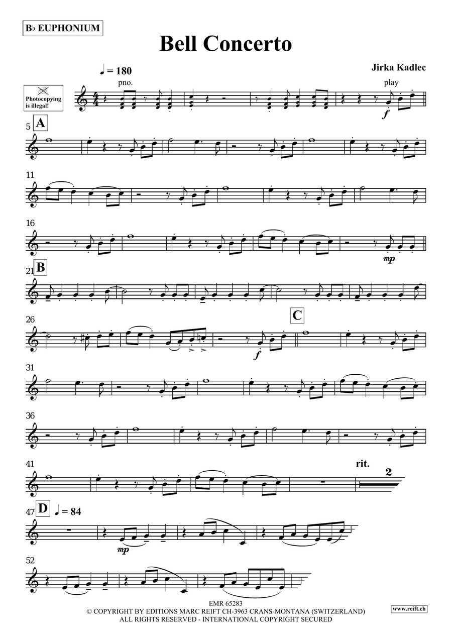 Bell Concerto Bell Concerto Euphonium scores gallery preview page 4