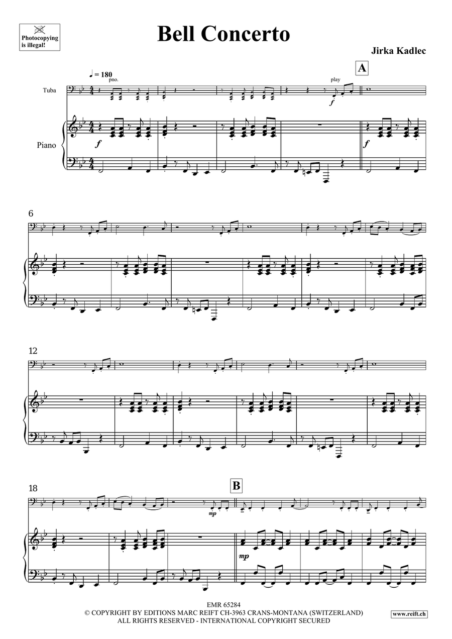 Bell Concerto Bell Concerto Tuba scores gallery preview page 4
