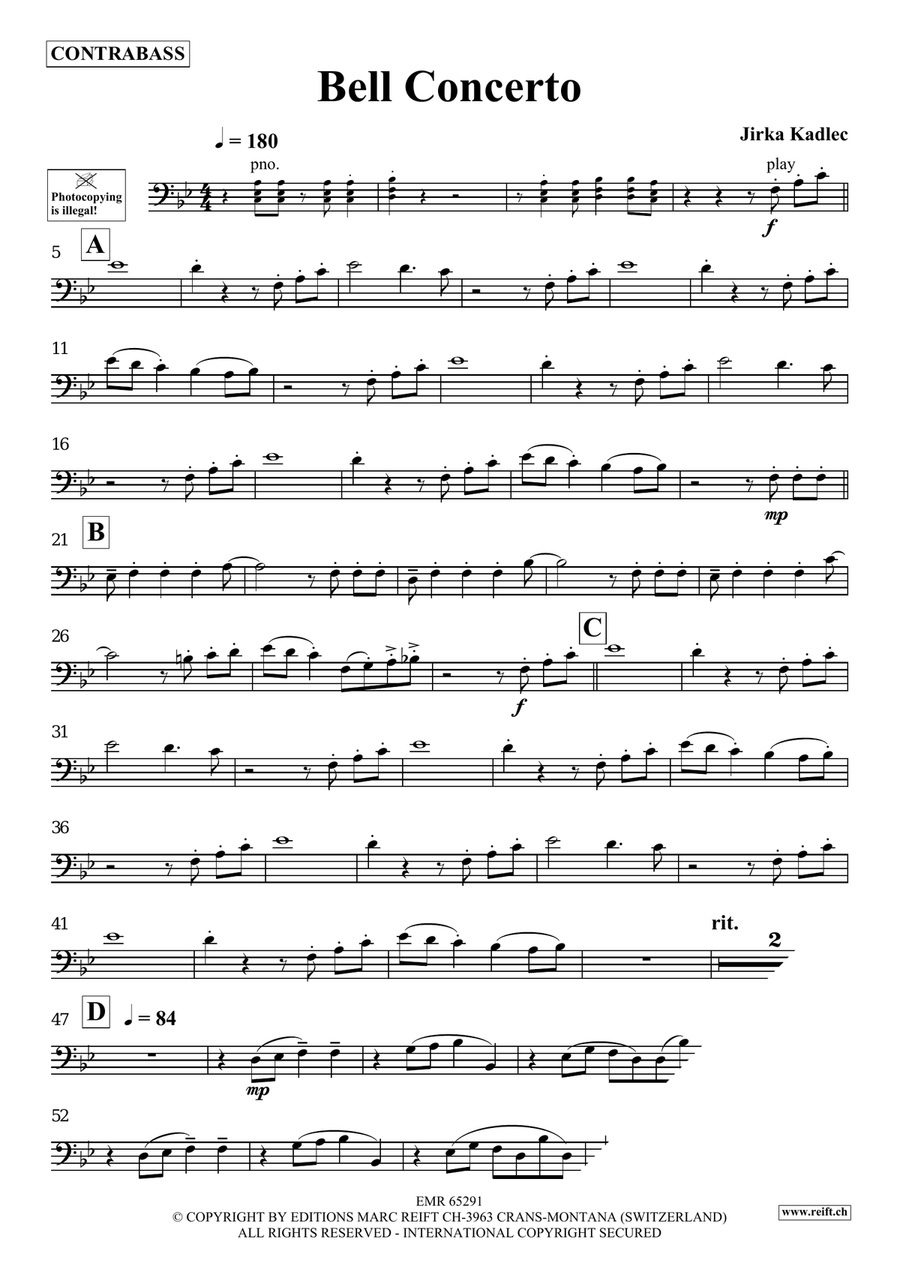 Bell Concerto Bell Concerto Double Bass scores gallery preview page 4