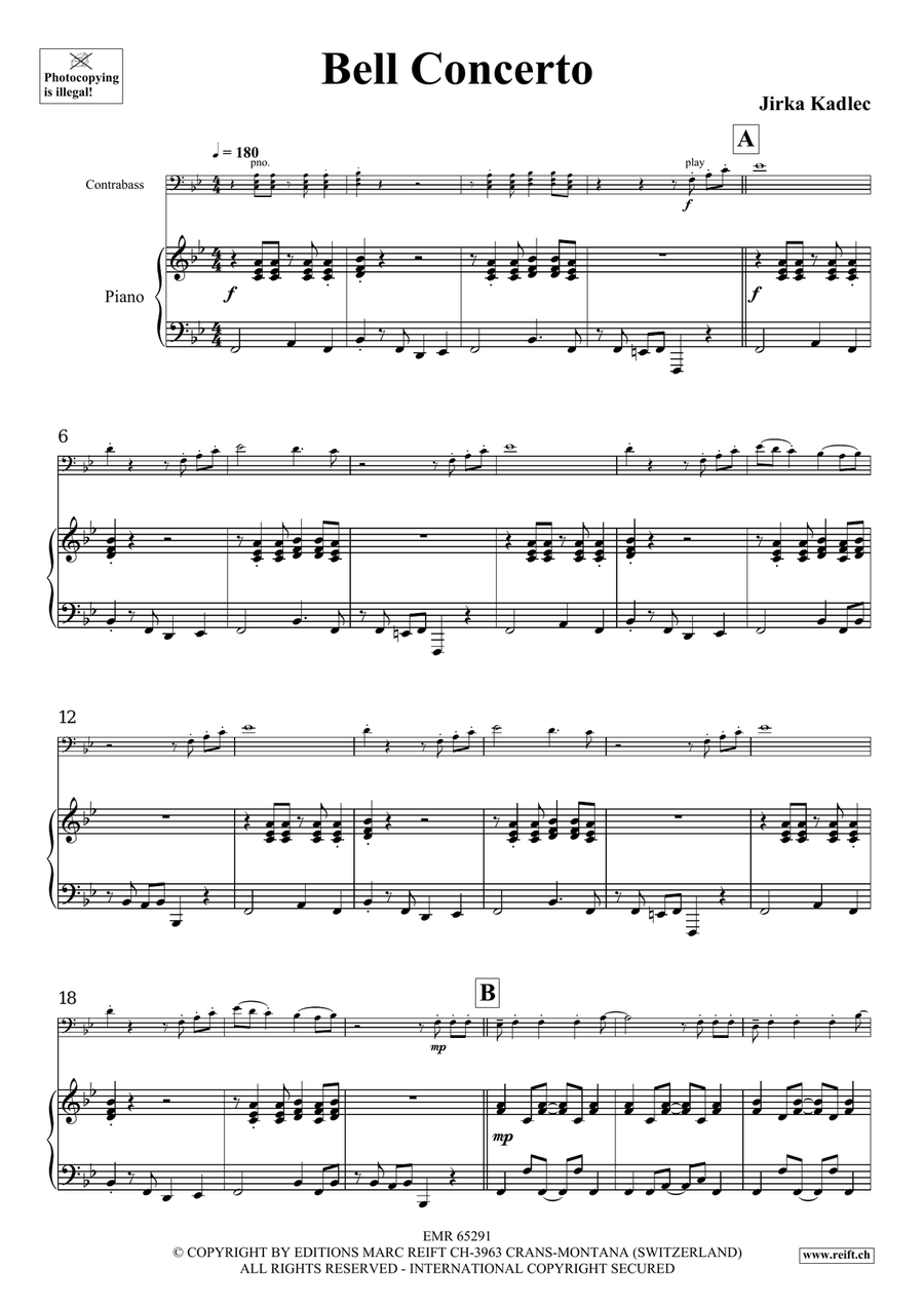 Bell Concerto Bell Concerto Double Bass scores gallery preview page 5