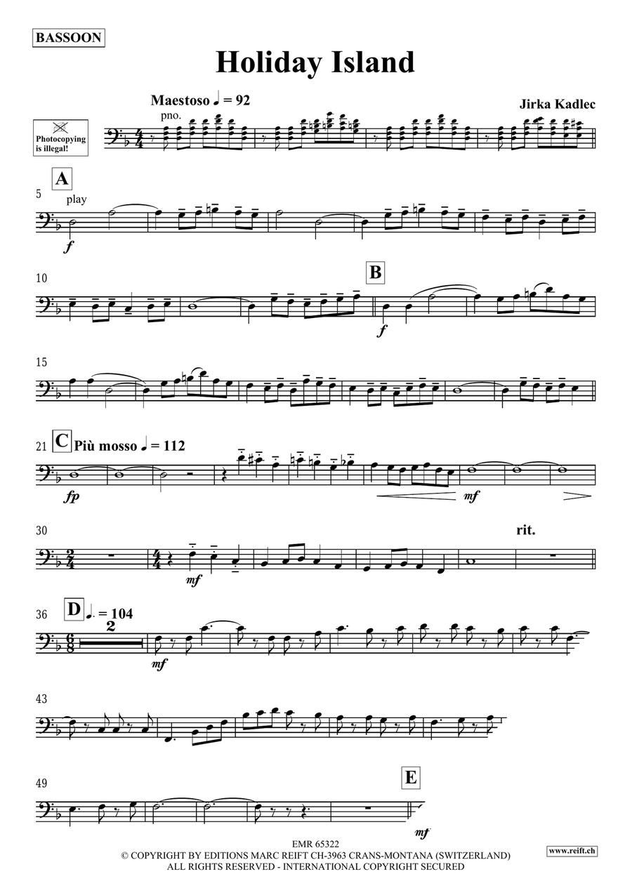 Holiday Island Holiday Island Bassoon Solo scores gallery preview page 4