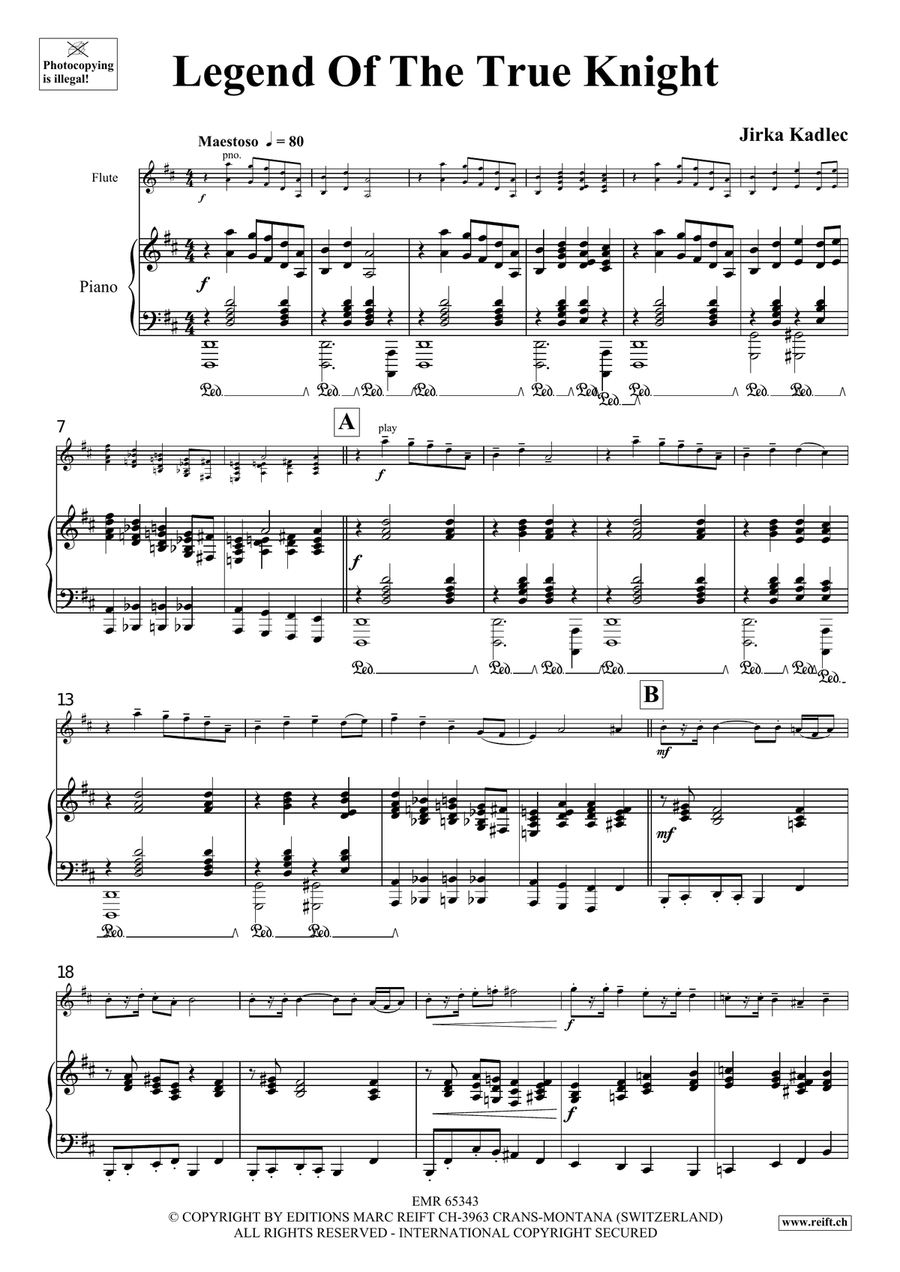 Legend Of The True Knight Flute Solo scores gallery preview page 5