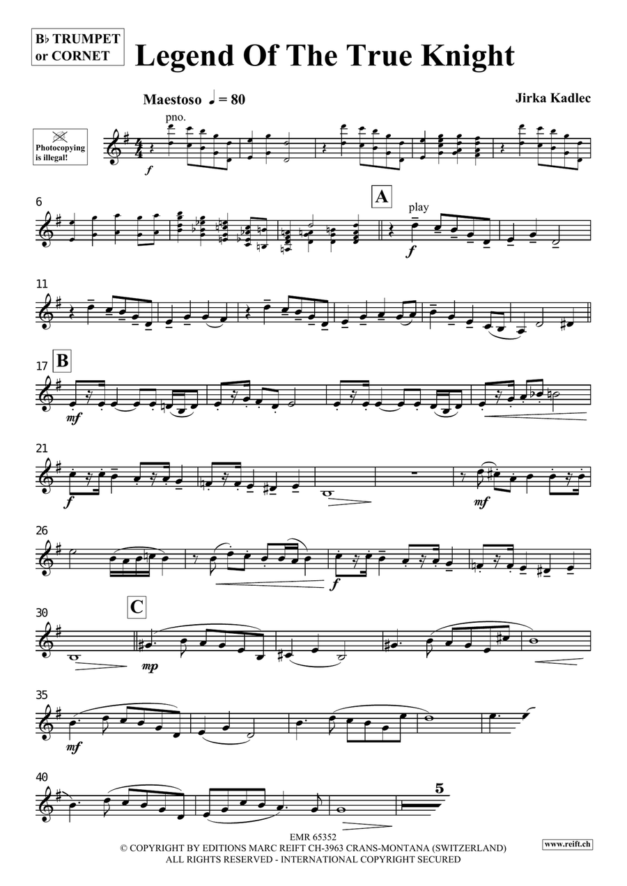 Legend Of The True Knight Cornet scores gallery preview page 4