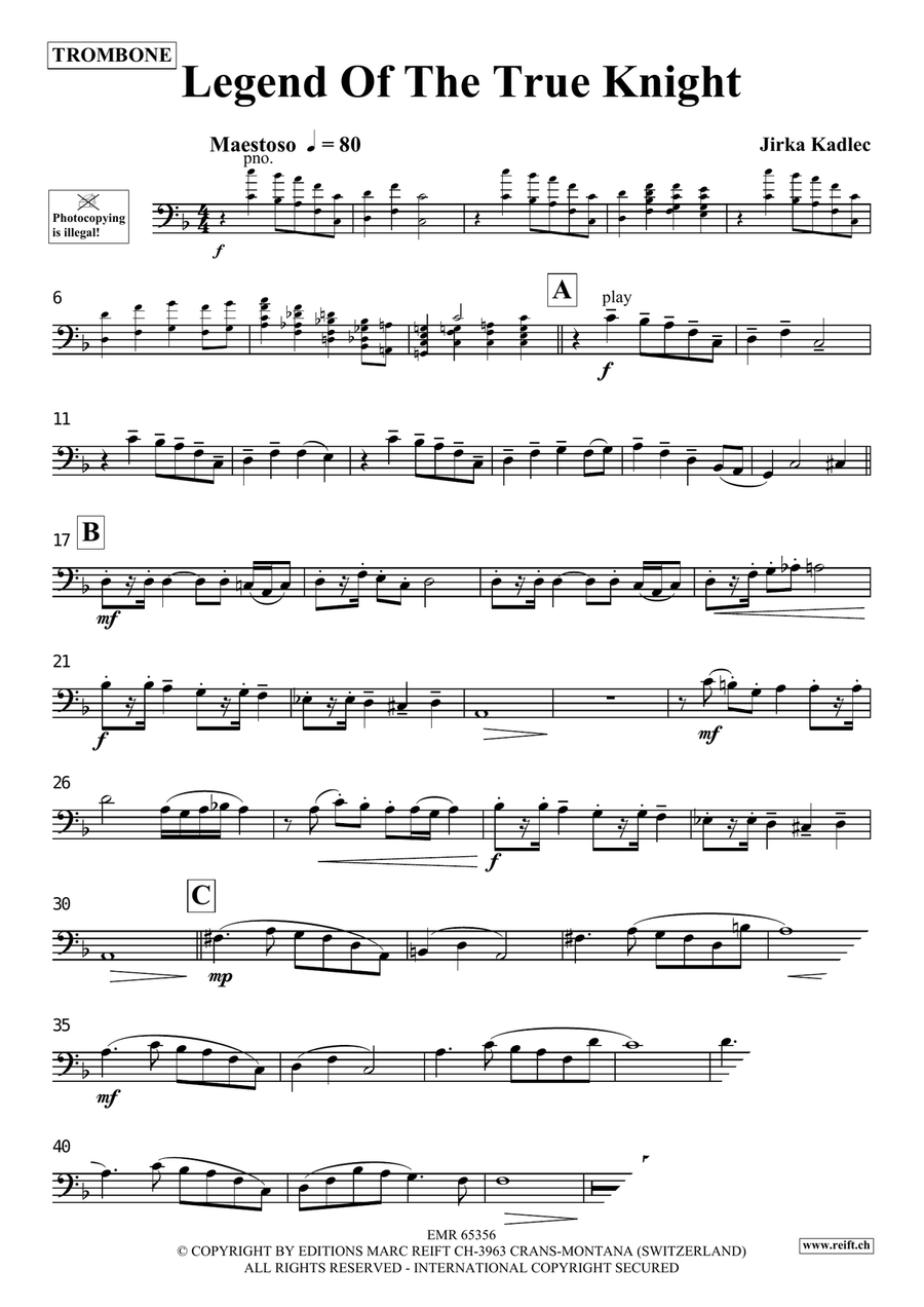 Legend Of The True Knight Piano Accompaniment scores gallery preview page 4