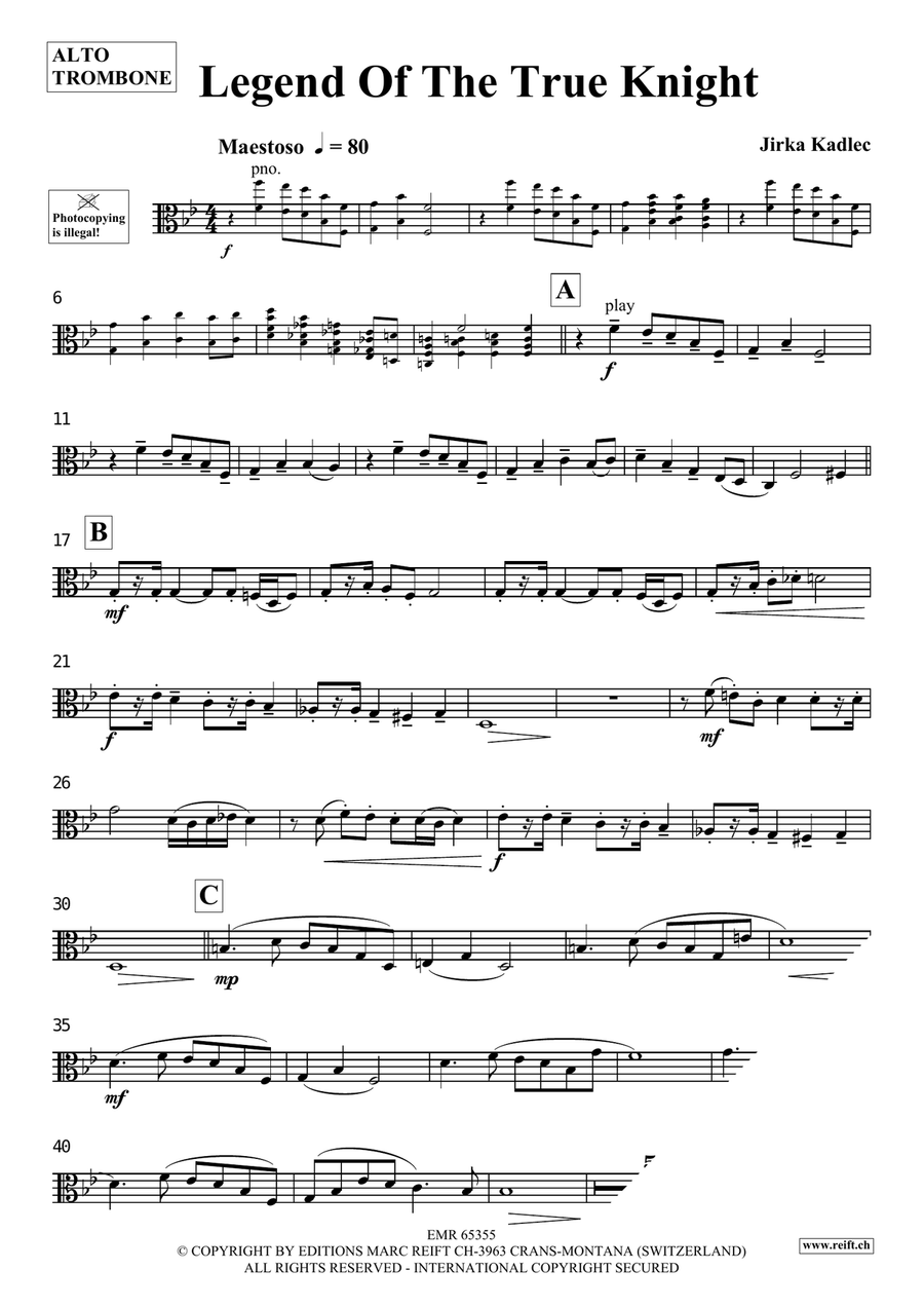 Legend Of The True Knight Piano Accompaniment scores gallery preview page 4