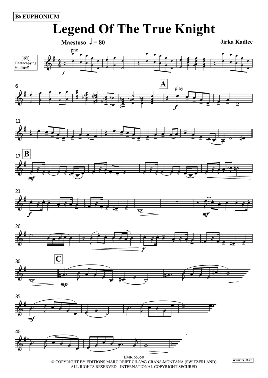 Legend Of The True Knight Euphonium scores gallery preview page 4