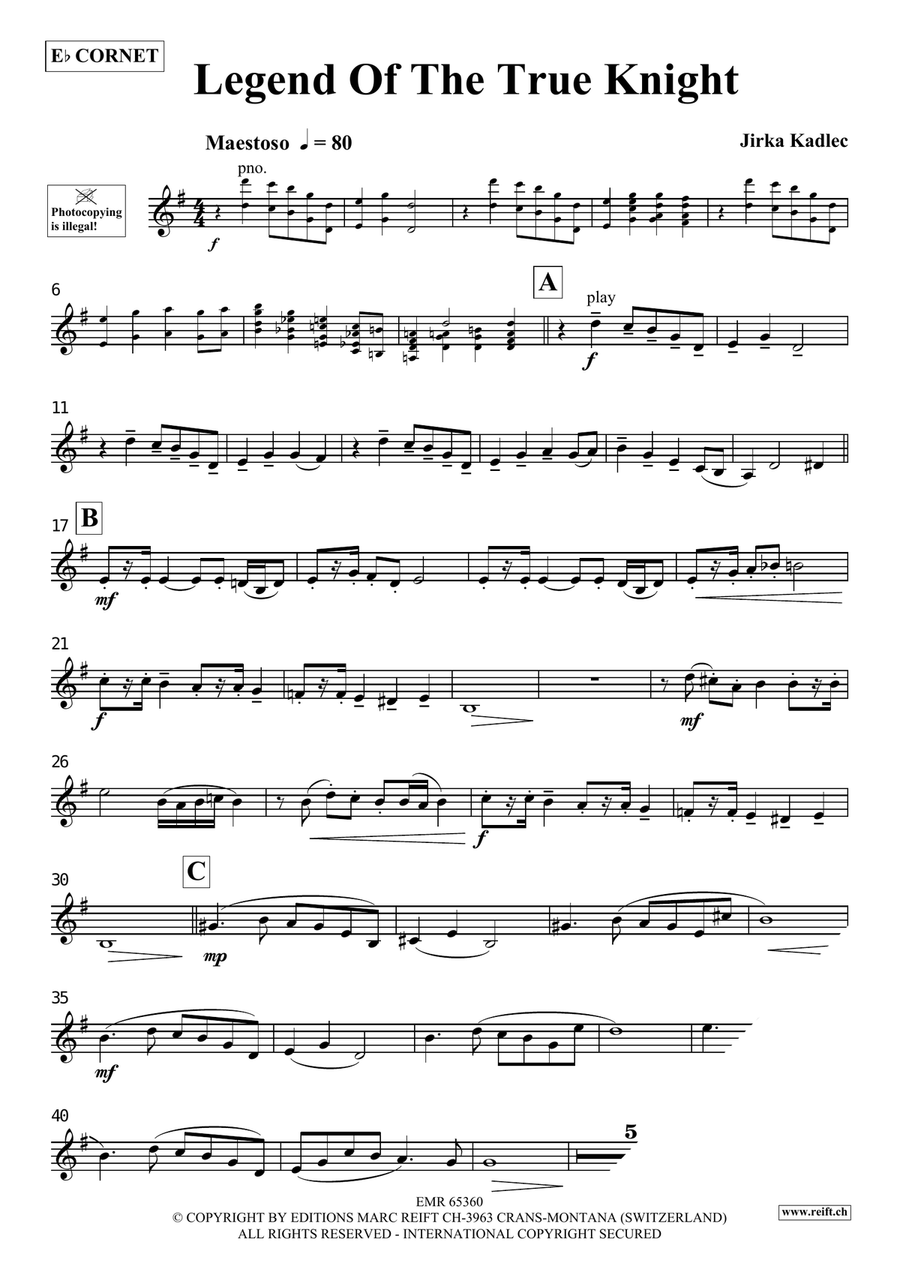 Legend Of The True Knight Cornet scores gallery preview page 4