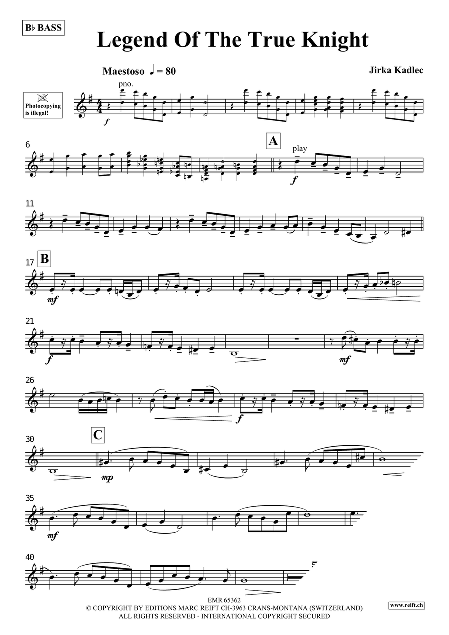 Legend Of The True Knight Voice Solo scores gallery preview page 4