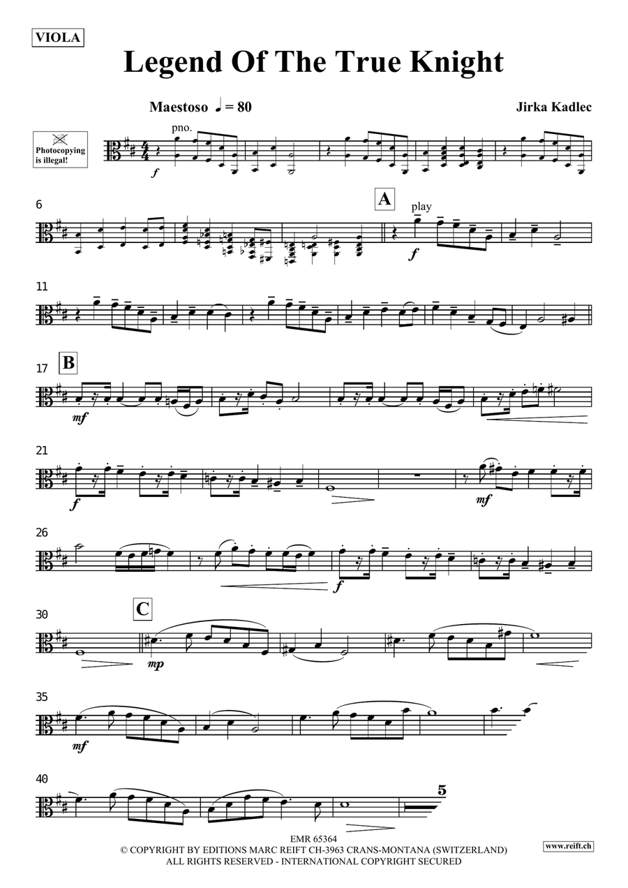 Legend Of The True Knight Piano Accompaniment scores gallery preview page 4