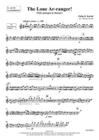 The Lone Ar-ranger! Alto Saxophone scores gallery preview page 4