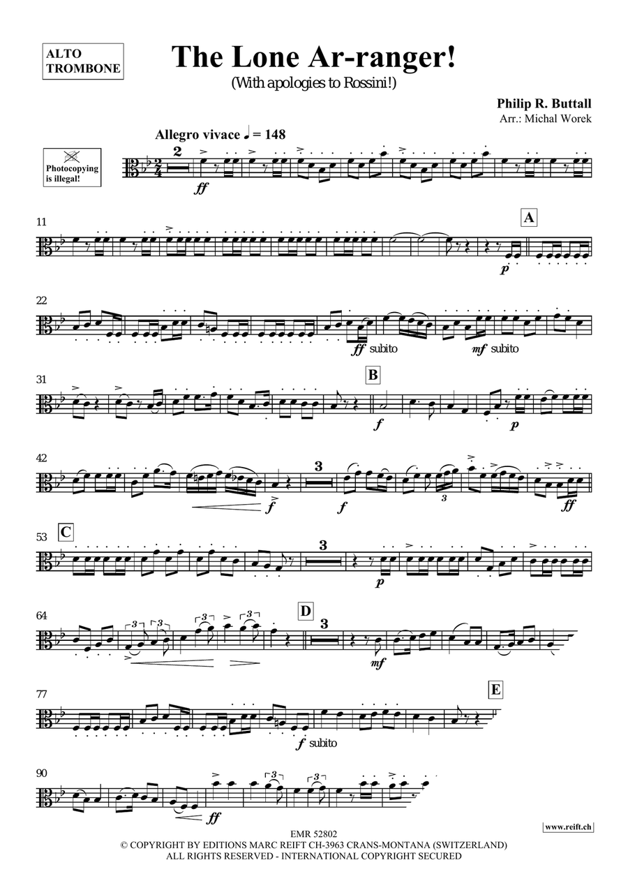The Lone Ar-ranger! The Lone Ar-ranger! Piano Accompaniment scores gallery preview page 4