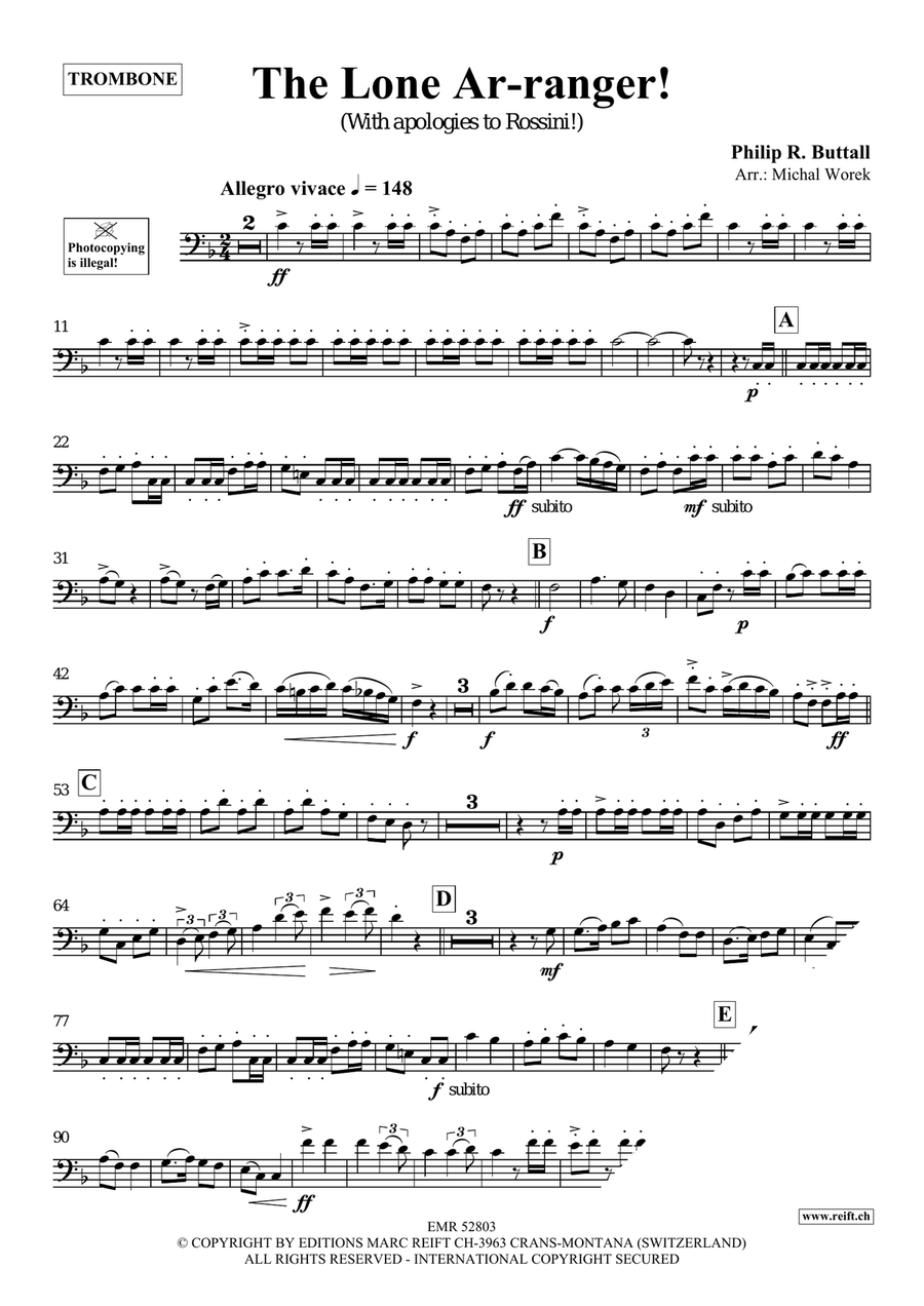 The Lone Ar-ranger! The Lone Ar-ranger! Piano Accompaniment scores gallery preview page 4