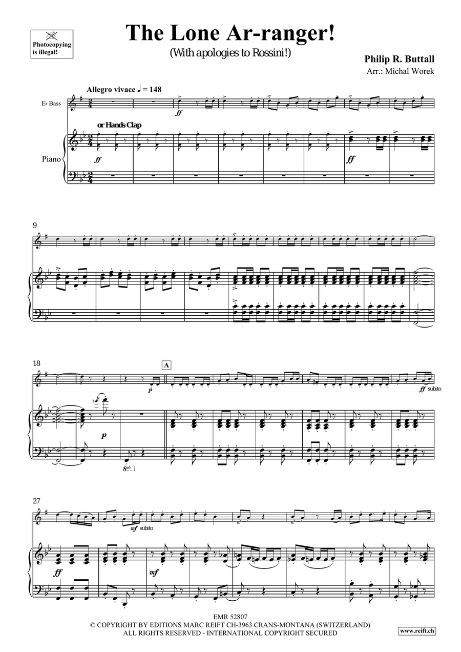 The Lone Ar-ranger! The Lone Ar-ranger! Voice Solo scores gallery preview page 5