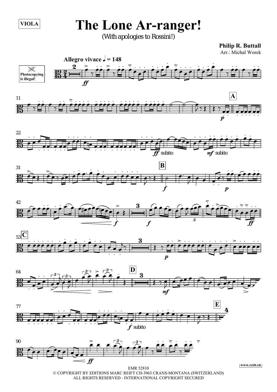 The Lone Ar-ranger! The Lone Ar-ranger! Piano Accompaniment scores gallery preview page 4