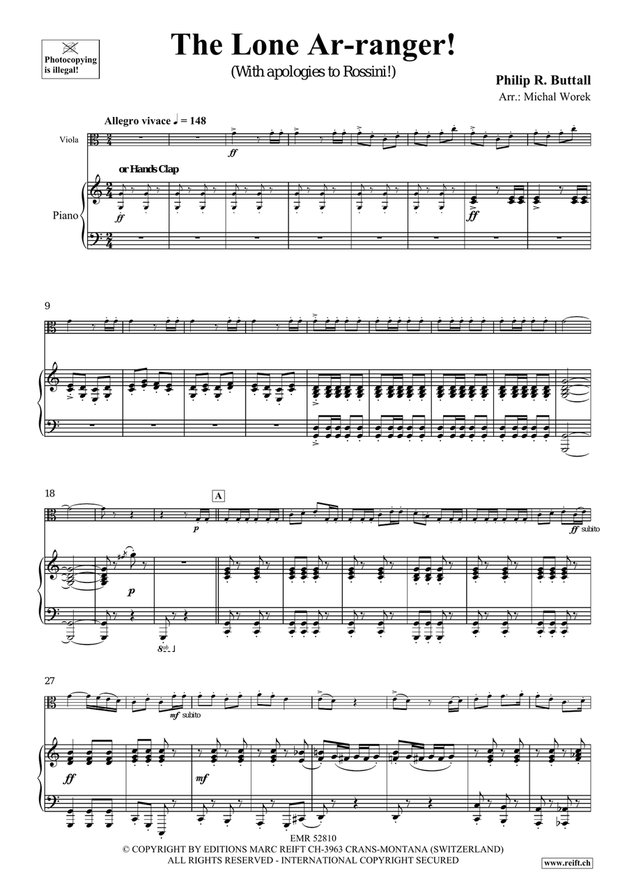 The Lone Ar-ranger! The Lone Ar-ranger! Piano Accompaniment scores gallery preview page 5
